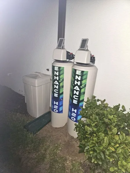 Dual EnhanceH2O water softener system installation
